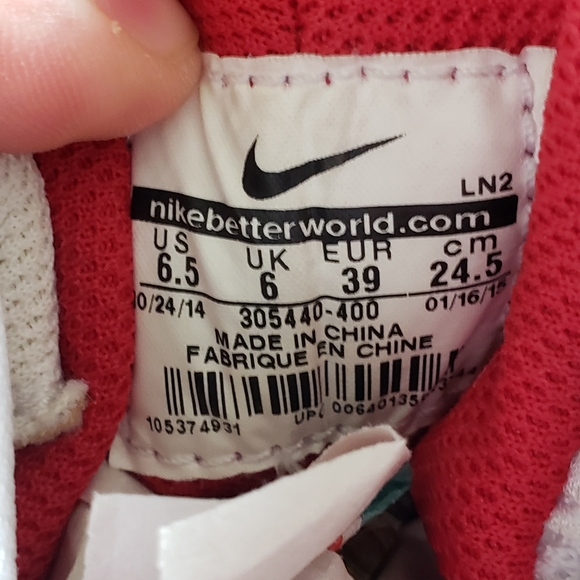 Mens 6.5 Nike Air Max 2 CB 94 Obsidian Blue Gym Red White Olympic Charles Barkle - Picture 6 of 6